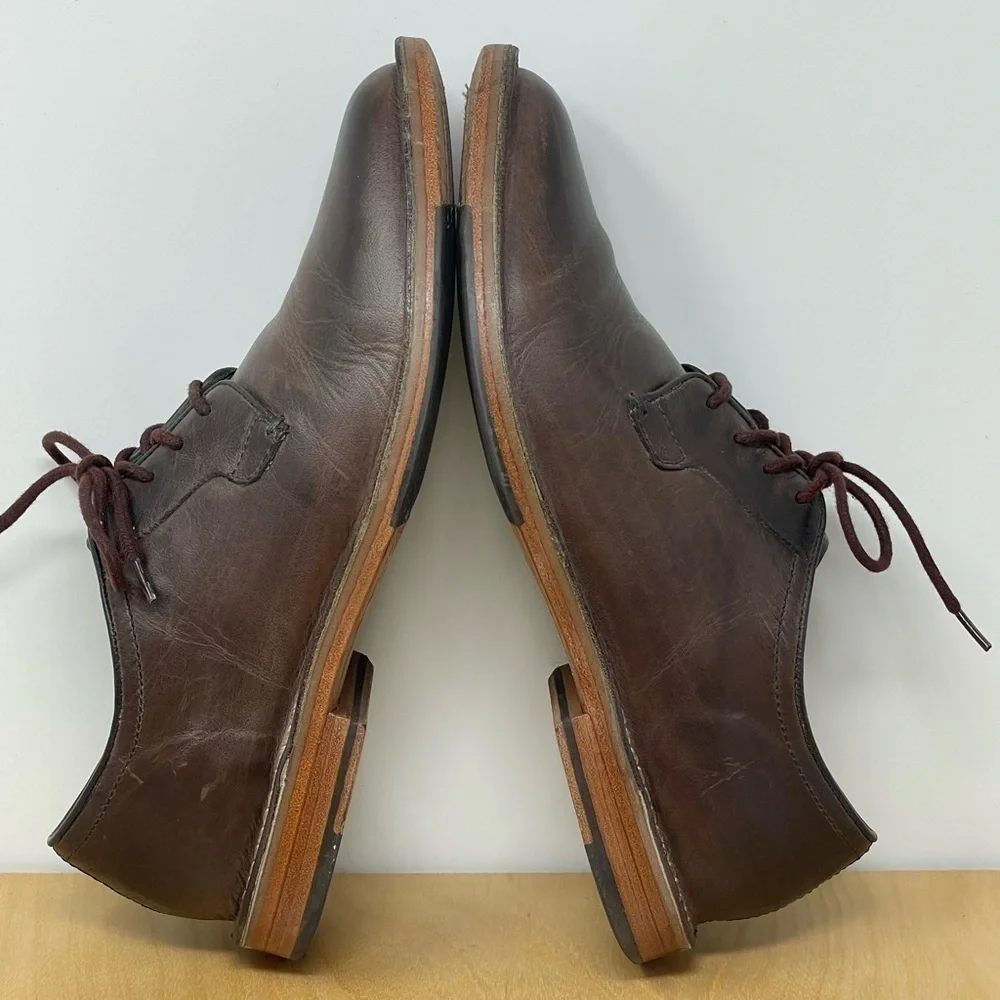 Cole Haan * Grand.OS Brown Leather Lace Up Derby Shoes Size 9.5